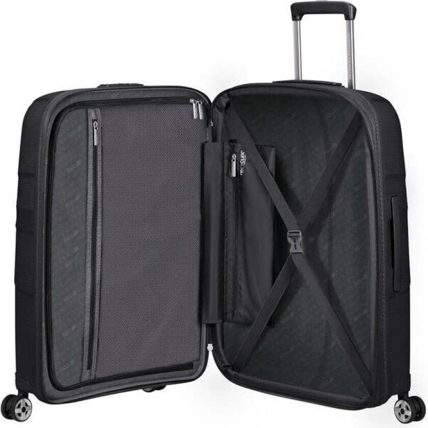 StarVibe utvidbar håndbagasje 55 cm Svart