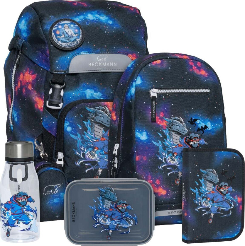 Pakke skolesekk 1.kl Ninja Elements Classic 22L