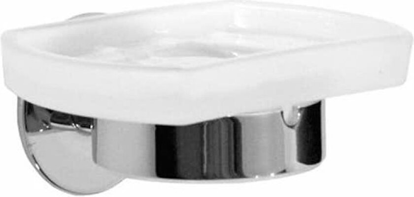 Såpekopp Smedbo YK342 Krom/Frostet Glass