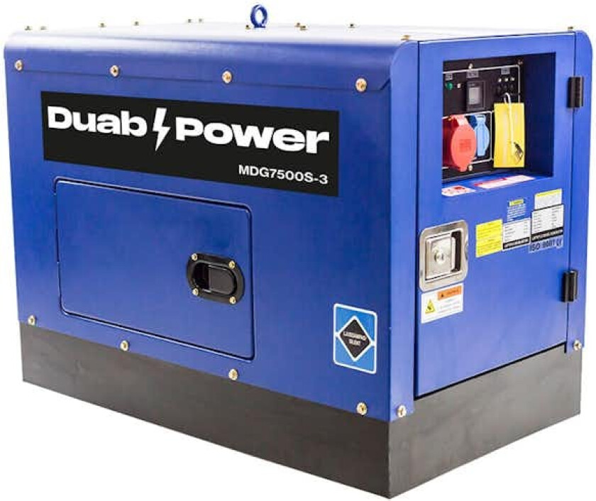 Strømaggregat Duab-Power MDG7500S-3 3-fas Diesel Stillegående