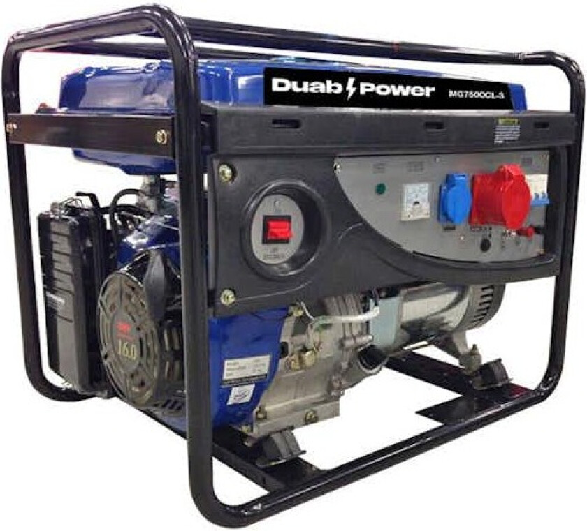 Strømaggregat Duab-Power MG7500CL-3 1-fas/3-fas Bensin