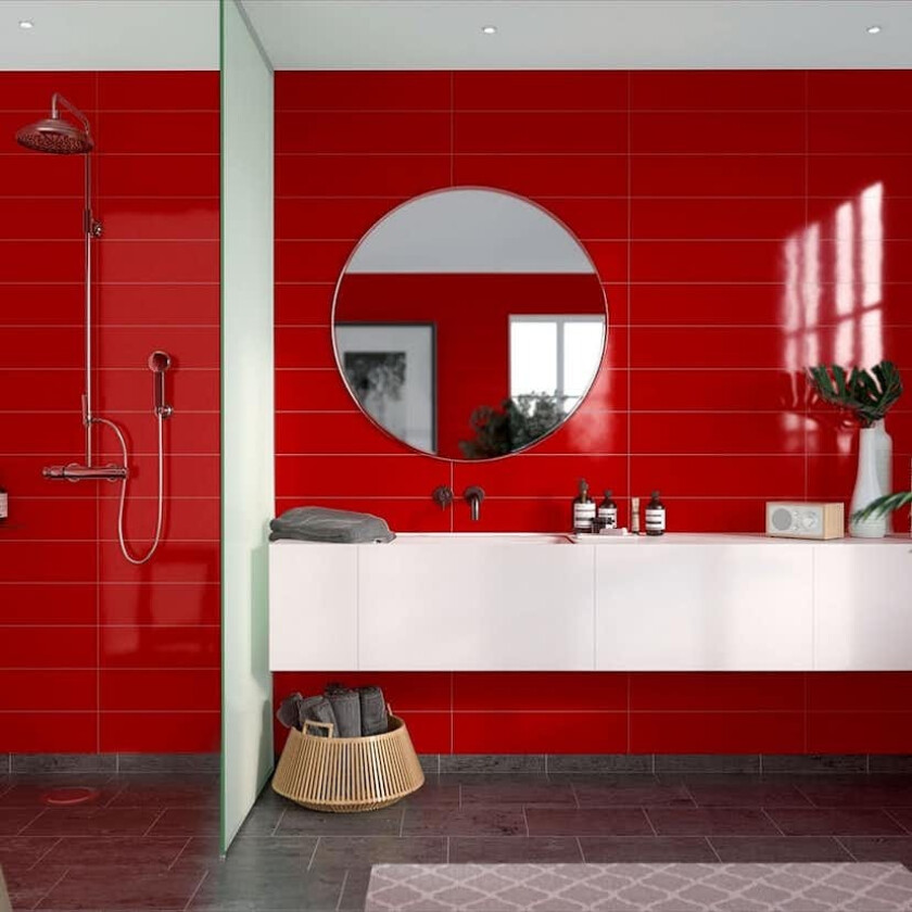 Baderomspanel Fibo 2101 M6015 Red
