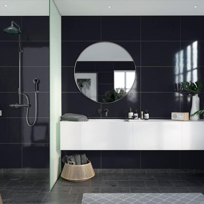 Baderomspanel Fibo 2124 M6040 Black Gloss