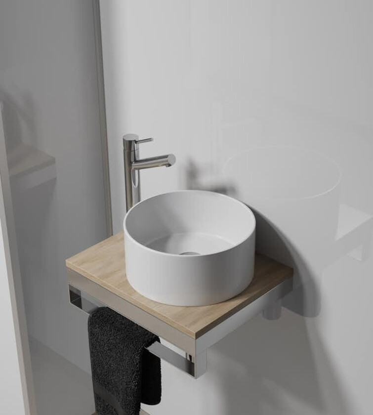 Baderomspanel Fibo 110 White High Gloss