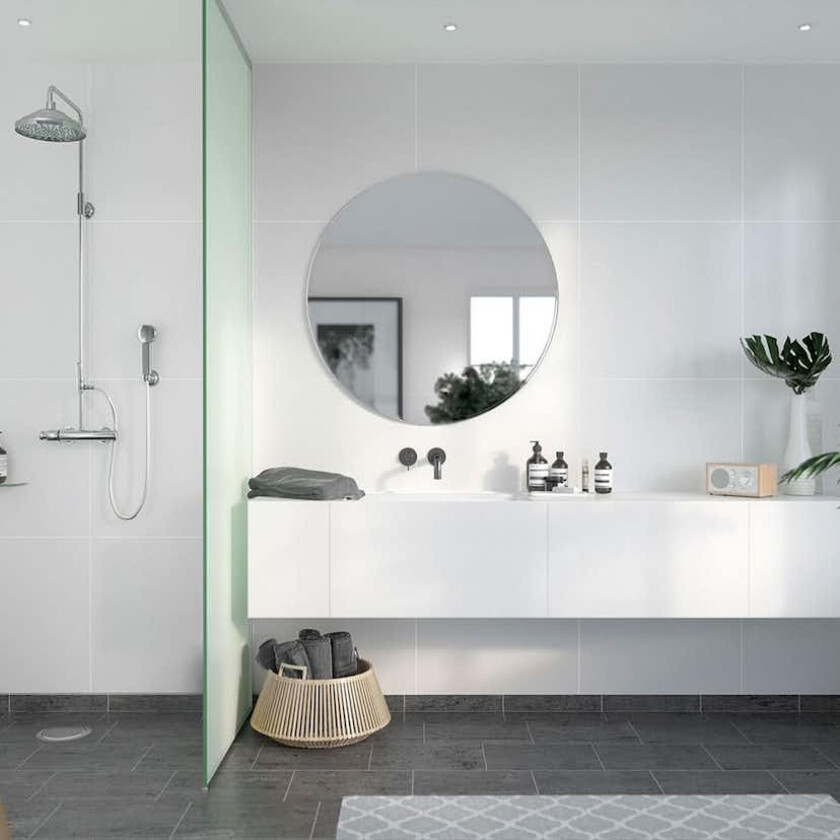 Baderomspanel Fibo 1091 M6060 Rhodos White