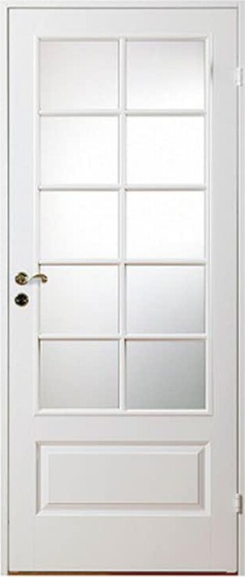 Innerdør Diplomat Christopher SP10 Hvit Klarglass