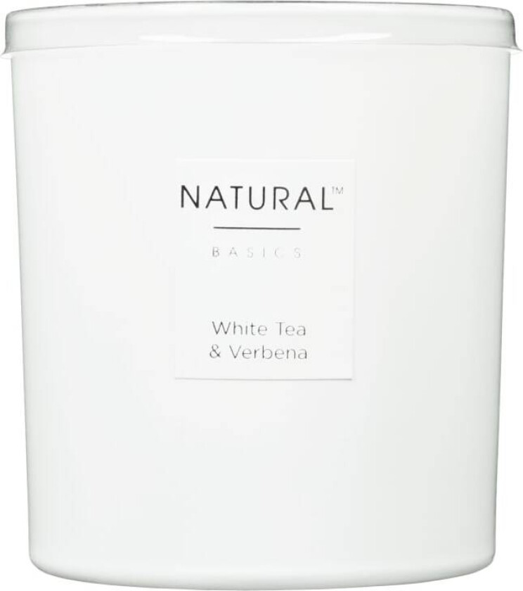 Duftlys White Tea &Verbena 20cl Natural Basics