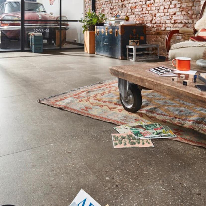 Vinylgulv Meister Flex DB 400 Mørk Terrazzo 6858