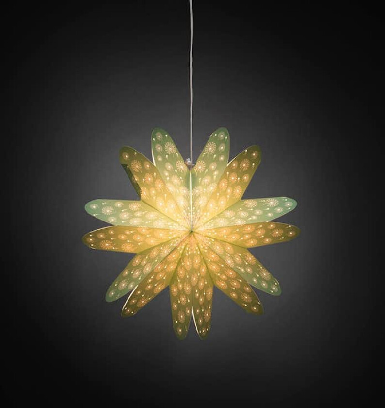 Adventsstjerne Gnosjö Konstsmide 7 Stråler inkl. Ledningsett