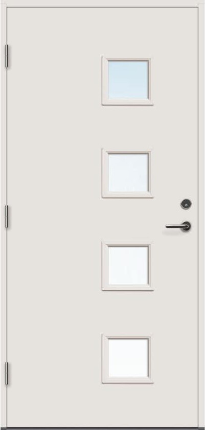 Ytterdør Bygg1 Runde Klarglass