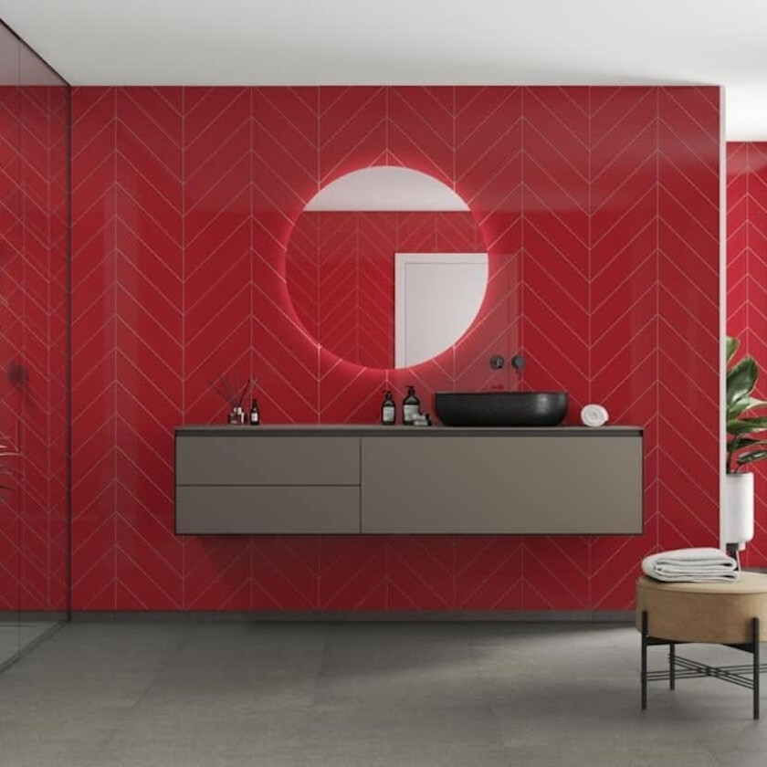 Baderomspanel Fibo 2101-M78 Red