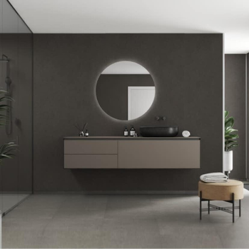 Baderomspanel Fibo 4003-M00 Grey Terrazzo