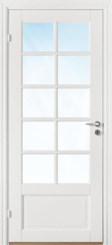 Bilde av Innerdør Bygg1 Odin FW Hvit Glass