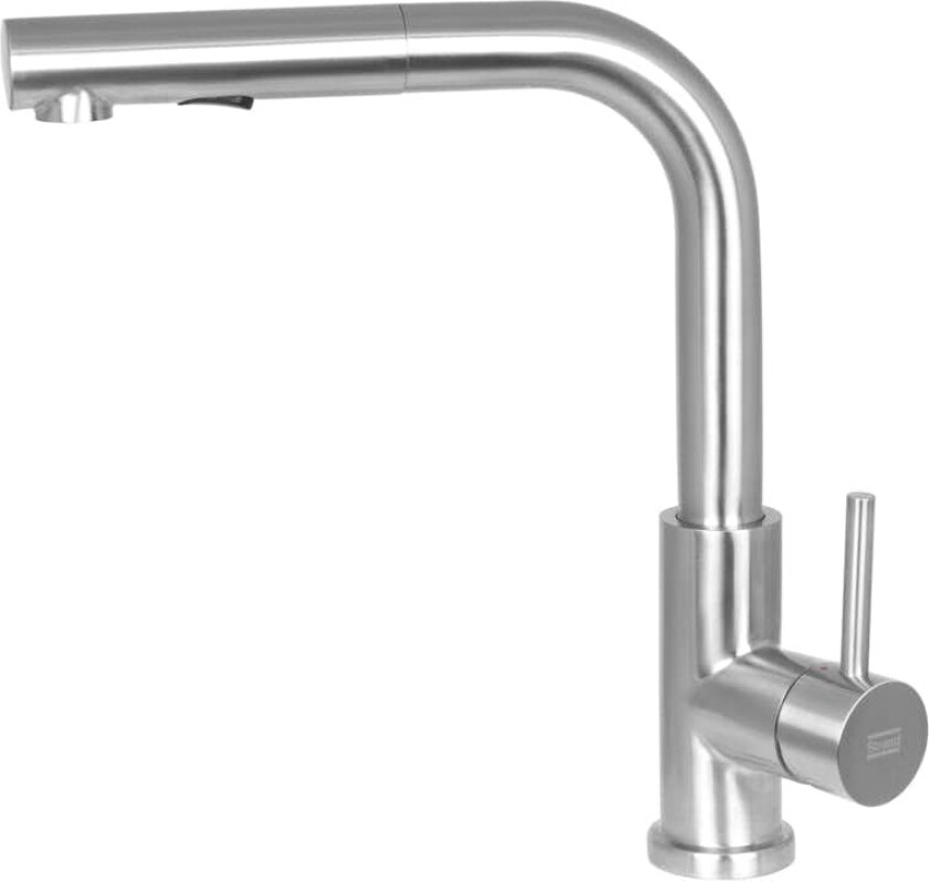 Kjøkkenbatteri Strand Stainless Solid SO-1403 med Uttrekkbar Tut
