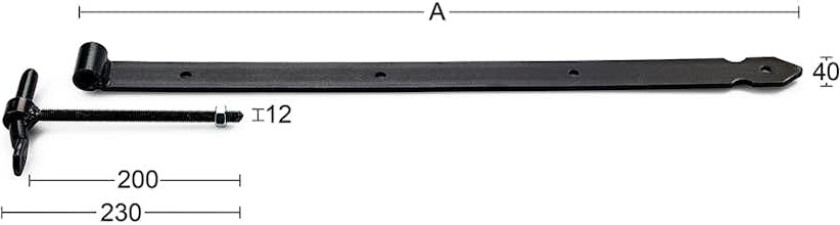 Bilde av Stabelhengsel Habo 213