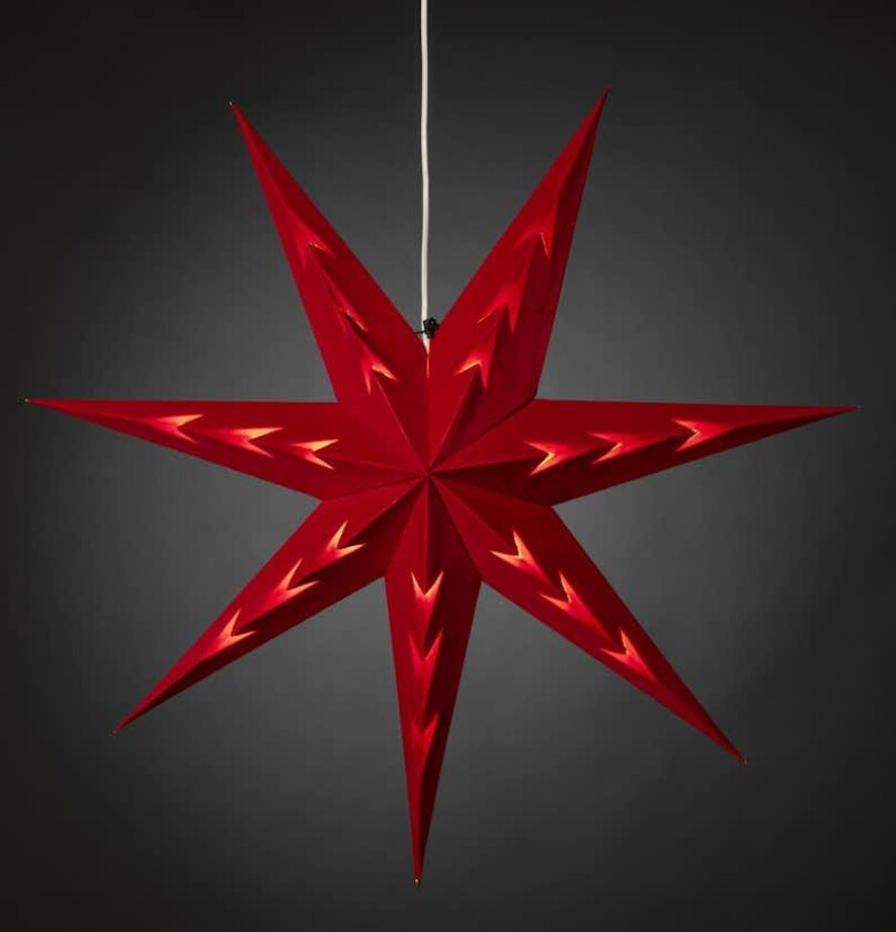 Adventsstjerne Gnosjö Konstsmide 5953 Fløyel 78 cm