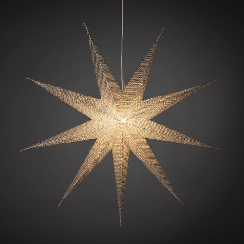 Adventsstjerne Gnosjö Konstsmide 9-spiss 115 cm