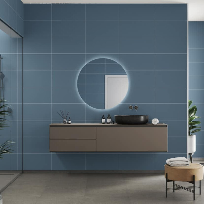 Baderomspanel Fibo 6274-6030 Dusty Blue