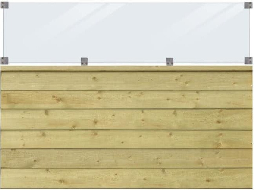 Levegg PLUS Plank med Glass 174x125