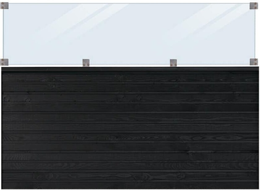 Levegg PLUS Plank med Glass 174x125