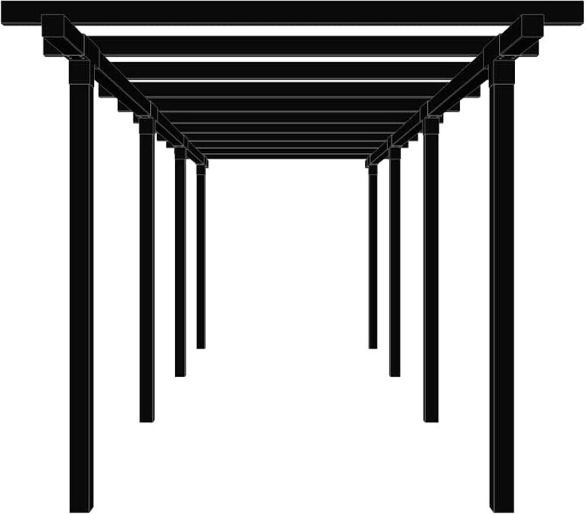 Bilde av Pergola PLUS Cubic Dobbel 3 Moduler