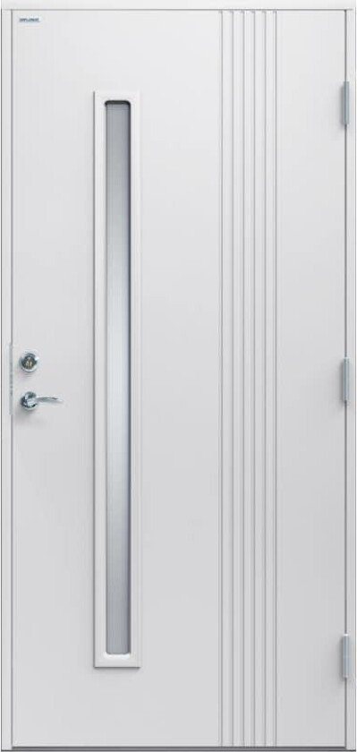 Ytterdør Diplomat Nathalie Klart Glass