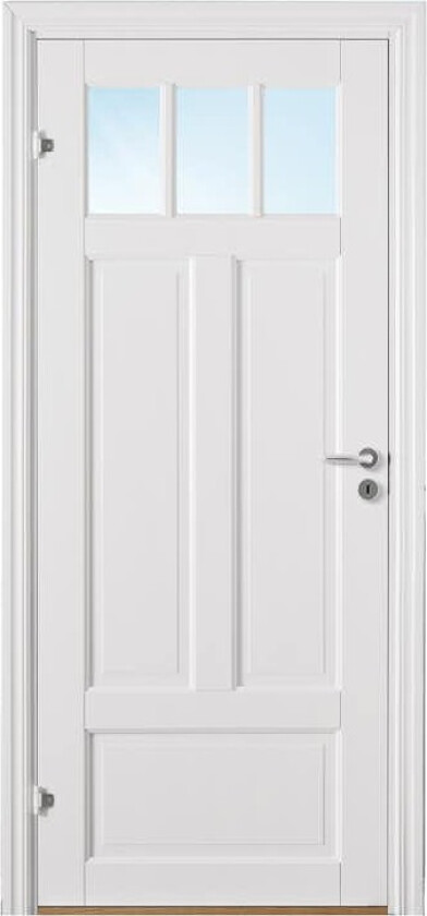 Innerdør Bygg1 Odin 3R Hvit Glass