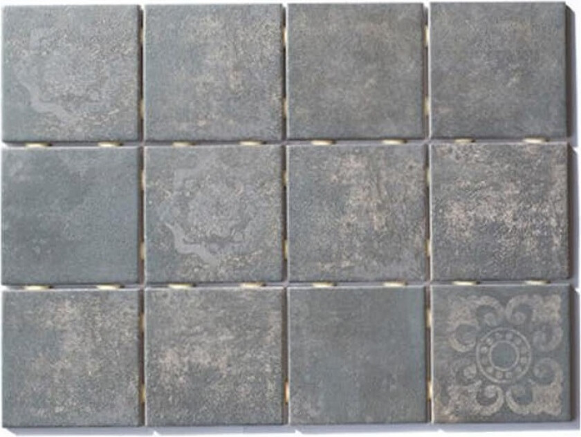 Klinker Arredo Roma Antracitgrå 10x10 cm