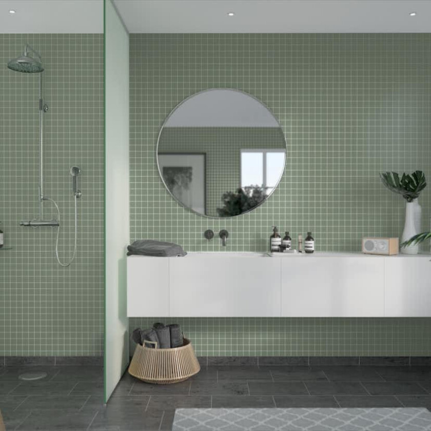 Baderomspanel Fibo 5206-M0303 EM Olivegreen