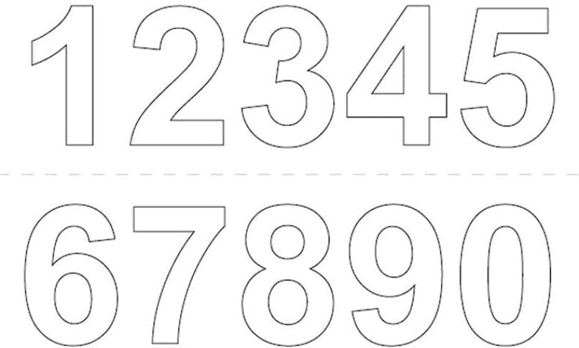 Tall selvklebende Habo 50 mm