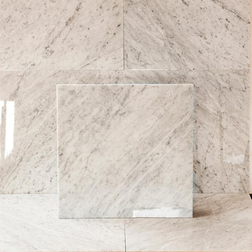 Marmor Arredo Carrara C Polert Hvit 60x60 cm