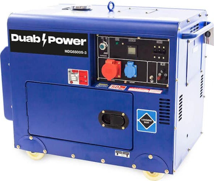 Strømaggregat Duab-Power MDG6500S-3 3-fas Diesel Stillegående