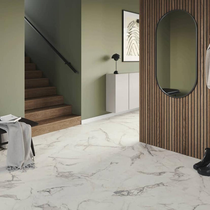 Vinylgulv Tarkett iD Inspiration 55 Carrara Grande White