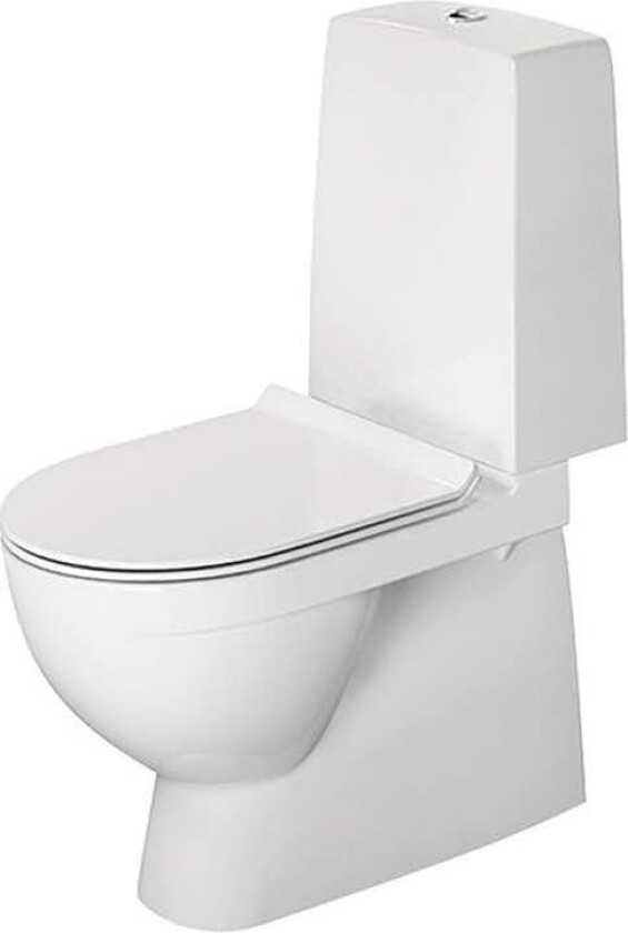 Toalettsete Duravit Durastyle Rimless 010701 med Myklukkende Hardsete