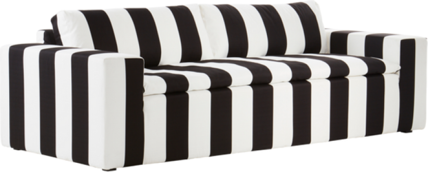 sofa 3-seter Black sandpaint