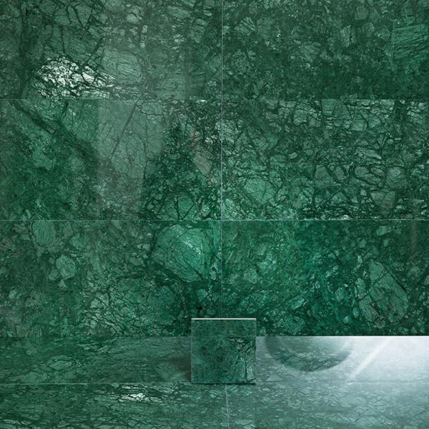 Marmor Arredo Verde Guatemala Grønn Polert 15x15 cm
