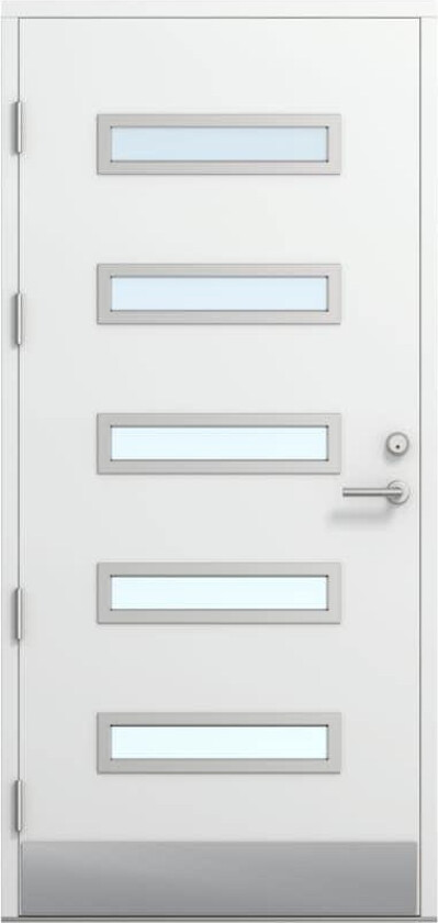 Ytterdør Bygg1 Fjell 05 Klarglass Hvit
