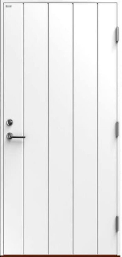 Ytterdør Diplomat Trine Tett Hvit