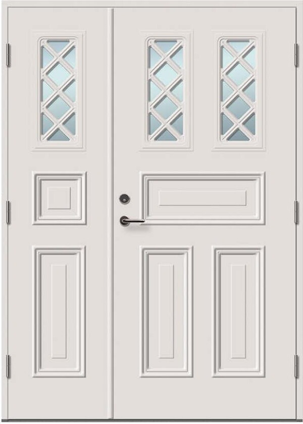 Ytterdør med Sidefelt Tundøren Tun 420 Hvit