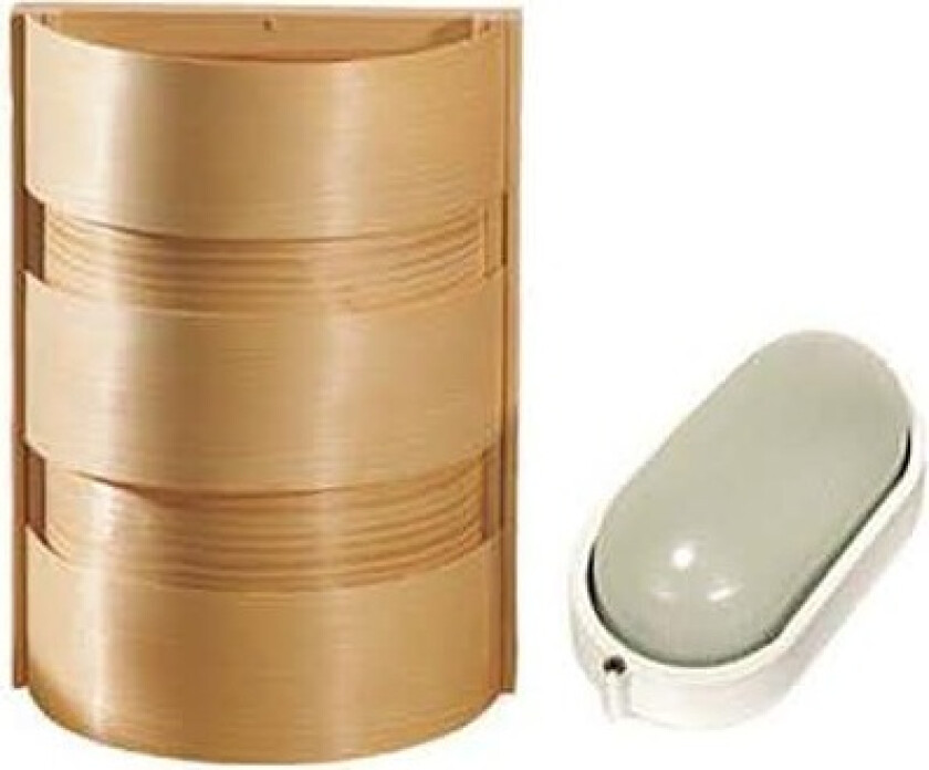 Badstulampe Sauna Sweden med Skjerm