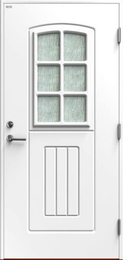 Ytterdør Diplomat Festival Cotswoldglass Hvit