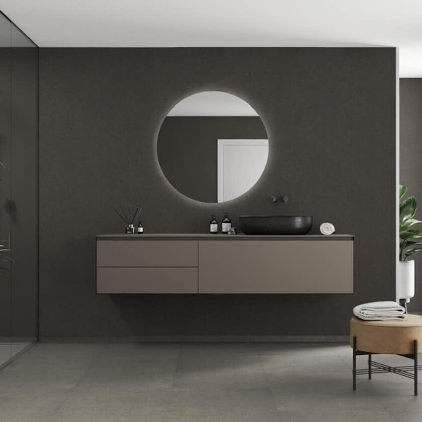 Baderomspanel Fibo 4003-M10 Grey Terrazzo