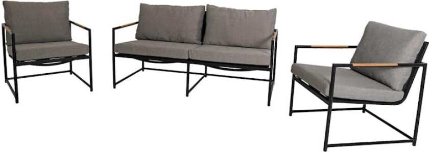 Sofagruppe Krifon Dayton 2+1+1  Sort/Hamp