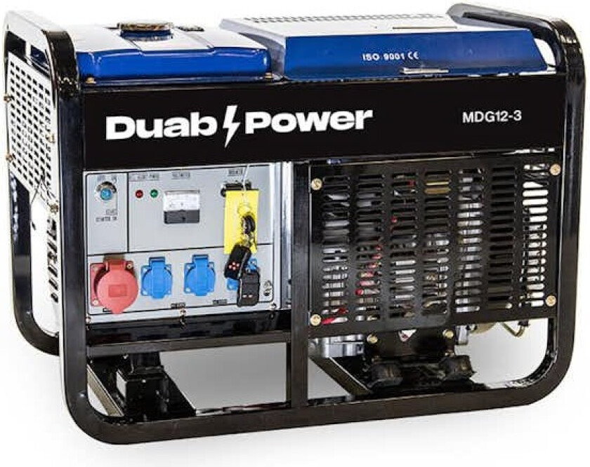 Strømaggregat Duab-Power MDG12-3 3-fas Diesel Fjernstart