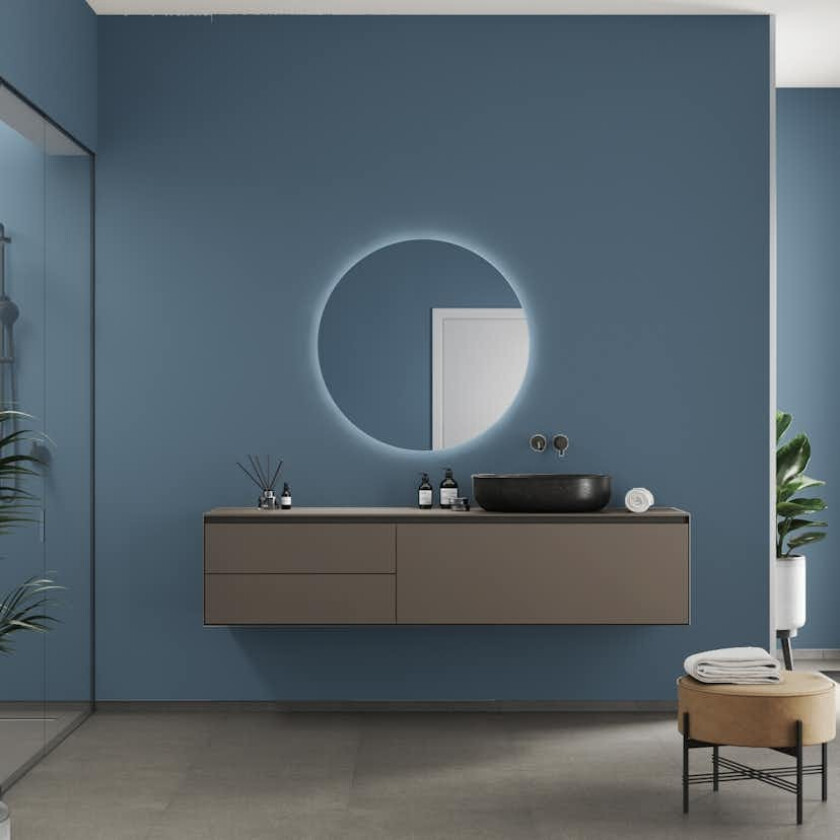Baderomspanel Fibo 6274-00 Dusty Blue