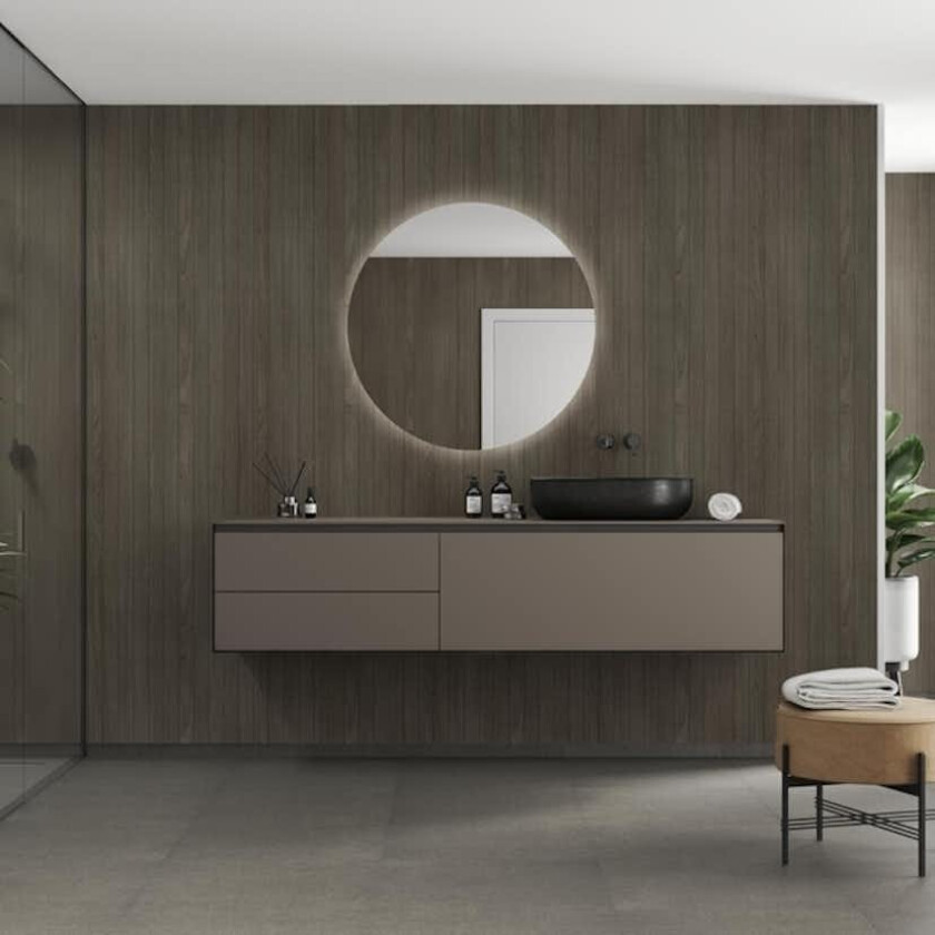 Baderomspanel Fibo 4633-M0500 Dark Wood