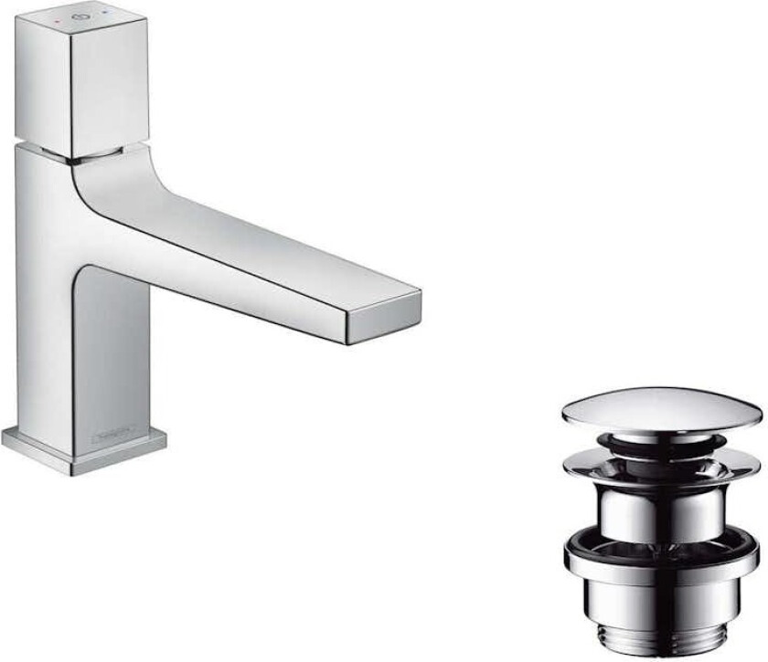 Servantbatteri Hansgrohe Metropol Select 100 CoolStart Push-Open