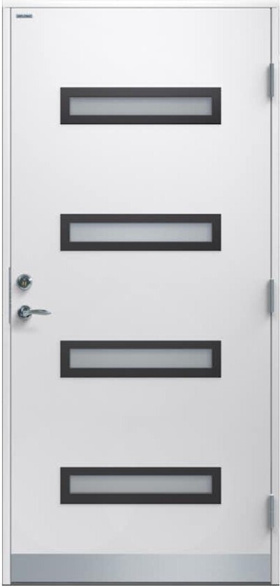 Ytterdør Diplomat Minnah Klart Glass