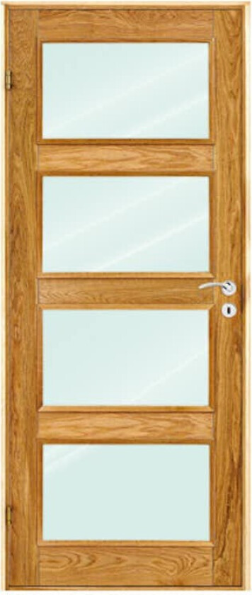 Innerdør Scanflex Trend 4 Lakkert Eik Klarglass