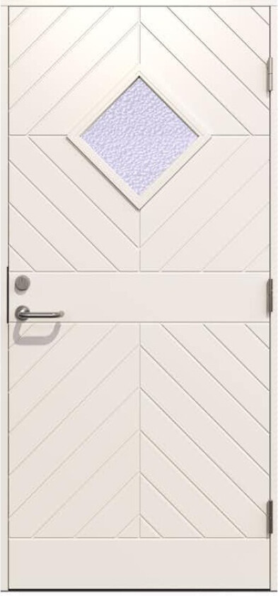 Ytterdør Gilje Røros Katedralglass